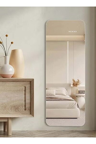 Taimi Elegant Design Mirror 120x30cm-full Length Mirror With White Metal Frame