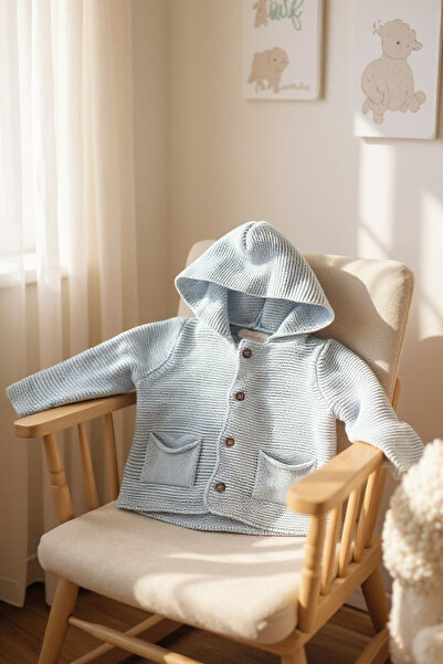 Ercahome tekstil سترة بدون أكمام للجنسين بأزرار وقلنسوة باللون الرمادي