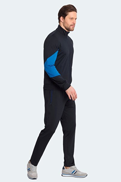 Slazenger Erkek Spor Eşofman Takımı Ceket ve Pantolon Takımı Lacivert