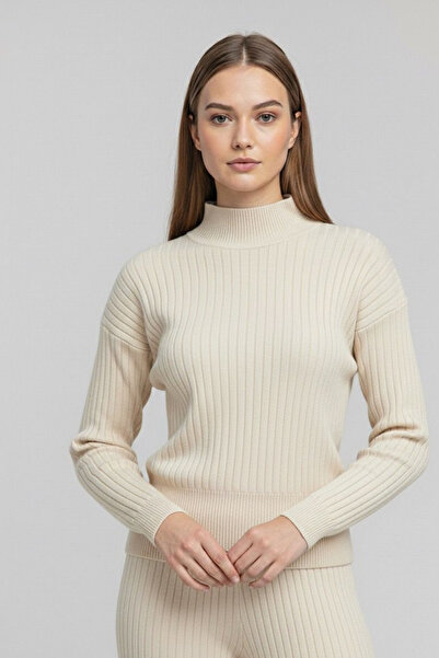 MILANOFOX Women's Ribbed High-Waisted Knitwear Two-Piece Set