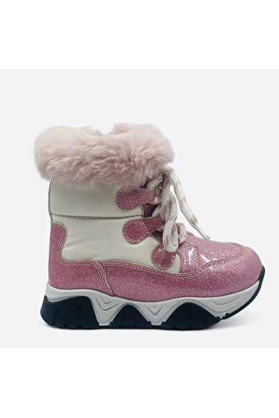 HAPPY WALK Αδιάβροχες γούνινες μπότες χιονιού για κορίτσια
