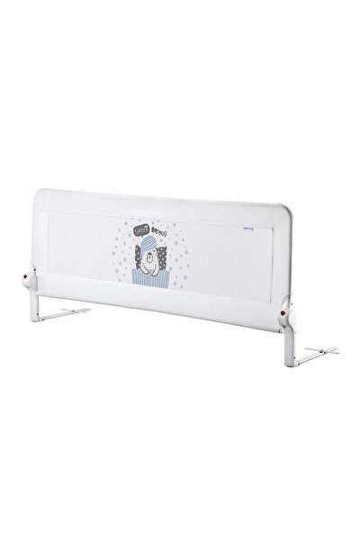 GUİMO Foldable Bed Rail Guard, 90x48, Sweet Dreams Dog Design, White