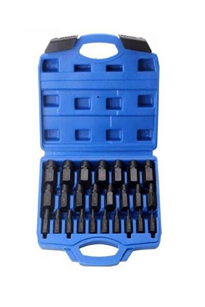 Spo sculeprofionline Set extractoare suruburi biti, imbus, torx si spline, trusa 25 piese