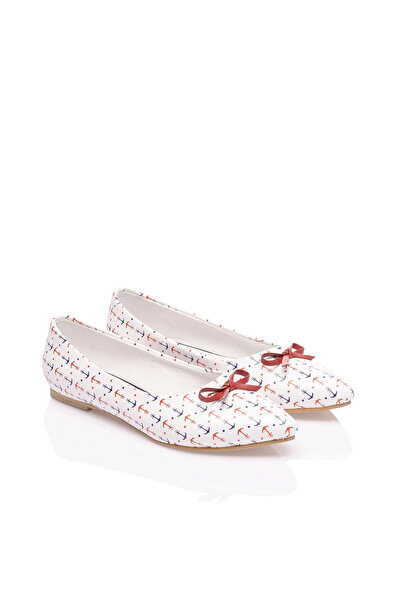 JustBow Кольорові жіночі балетки з принтом