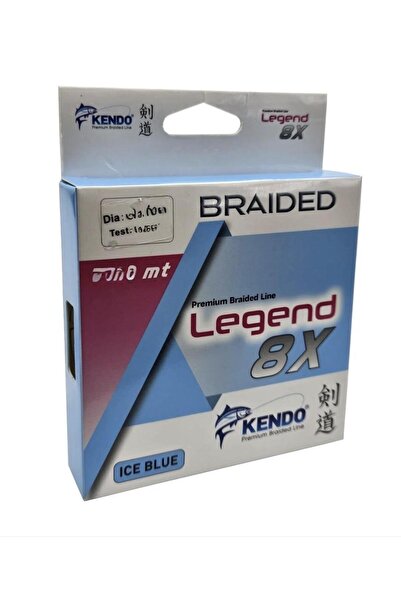 Kendo Legend X8 150m Ice Blue Braided Fishing Line 0.10 mm