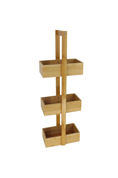 Kole Three-Tier Bamboo Organising Shelving Unit 30inch