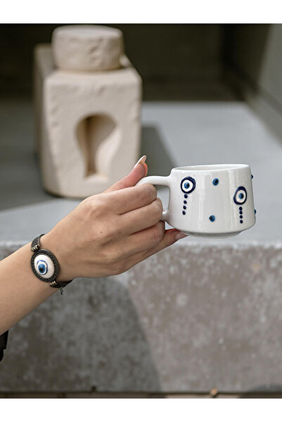 İlbay Çini Takı Kupa Bracelet Drop Evil Eye