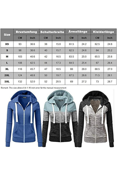 OEM Women's thick hoodie with zipper, 2 shades Grey S