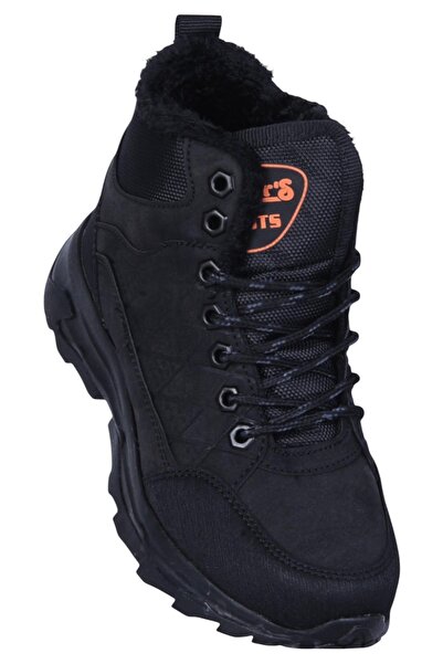 Ayakcenter 117 Dkrs Black Boy's Fur Boots