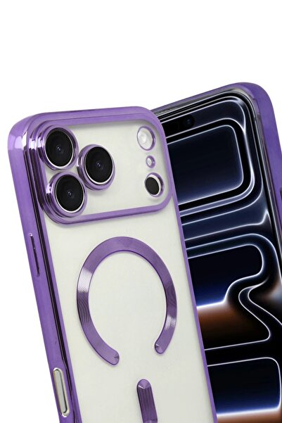 CepteToptan Myt09 Apple iPhone 17 Pro Kross Magneticsafe Case - Purple