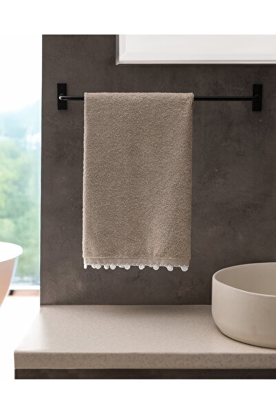 Madame Coco Prosop de față Melly Crocheted bumbac 100% - Bej - 50x70 cm