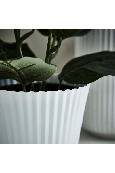 IKEA VINTERFINT Plant pot, white, 12 cm