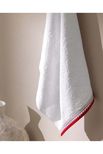 Madame Coco Perle 100% Cotton Bath Towel - White - 70X140 cm