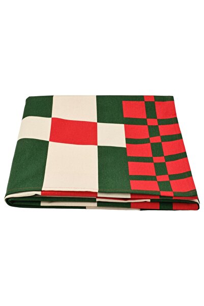 IKEA VINTERFINT Tablecloth, check pattern red/green, 145 x 240 cm