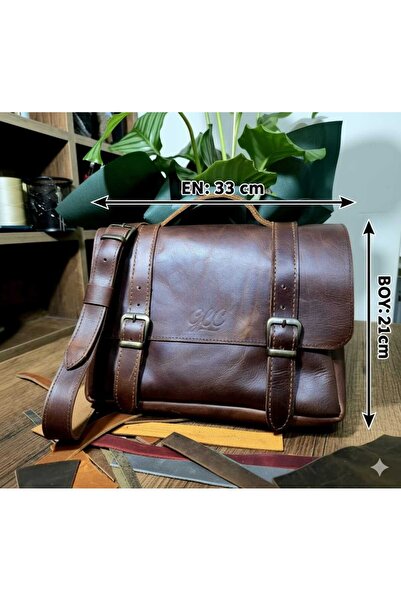 GERMANICIA LEATHER CRAFT EL YAPIMI HAKİKİ DERİ ÇANTA | GLC- RETRO MODEL