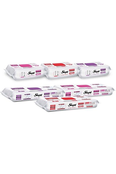 Sleepy Easy Clean Flower Series 3X100 Surface & 3X20 Floor Cleaning Towels & Wipes Mixed Pack