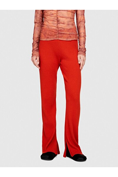 Sisley Women's Cotton Blend Fitted Fit Knitwear Pants 323A11Bhmf006-Sis1H3