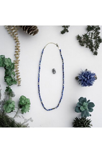 AURA STONE AuraStone Lapis Lazuli Doğal Taş 2mm Kolye