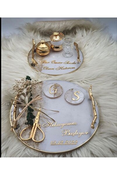 elimersacraft modern nişan tepsisi modelleri ,zarif nişan tepsisi gold,kişiye...