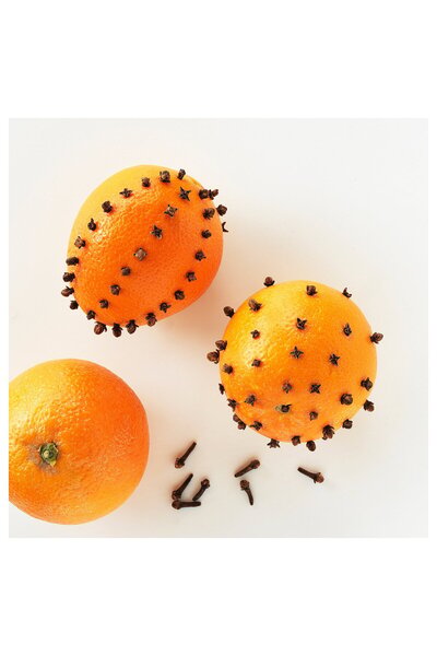 IKEA VINTERFINT Scented candle in glass with lid, Orange and cloves, 40 hr