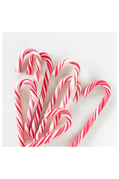 IKEA VINTERFINT Scented candle in glass, Candy cane/white, 50 hr