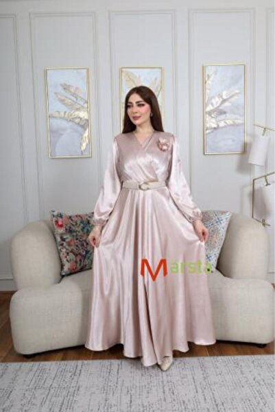 MARSTA فستان ساتان تركي ساتر