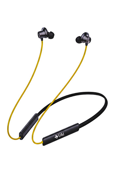 U & I Born To Win سماعات رأس لاسلكية حول الرقبة بتقنية البلوتوث 5.3، وقت تشغيل موسيقى يصل إلى 40 ساعة، صوت جهير عميق