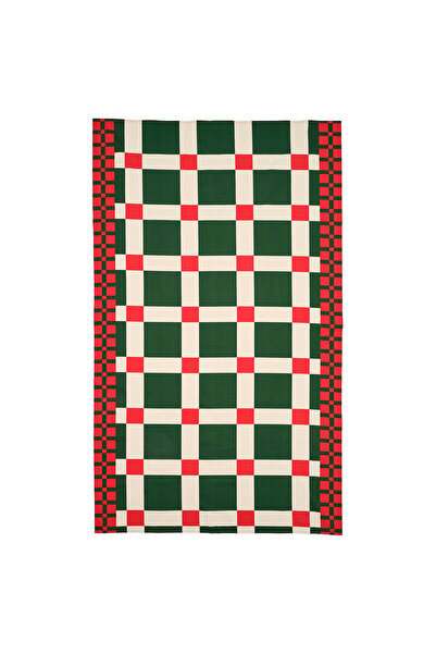 IKEA VINTERFINT Tablecloth, check pattern red/green, 145 x 240 cm