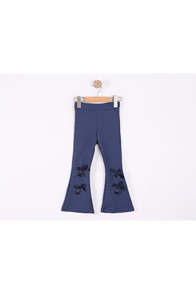 MİNOLES KIDS KIZ ÇOCUK FİTİLLİ İSPANYOL PAÇA FYONKLU PANTOLON TAYT