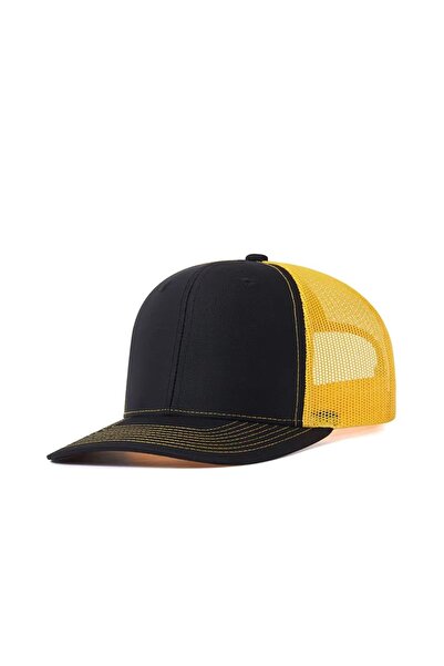 PICADİLİ Sapca unisex, SP107, Negru/galben