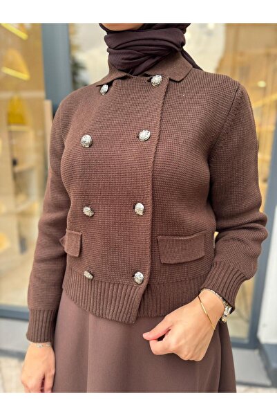 Babil Butik TD4404 Mara Дамско яке Кафе