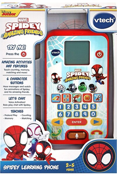 VTech Baby هاتف تعليمي من VTech Spider-Man وأصدقائه الخارقين (متعدد الألوان)