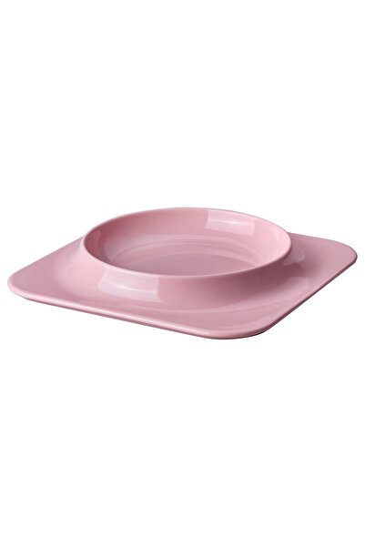 IKEA VINTERFINT Plate, pink, 27 x 27 cm