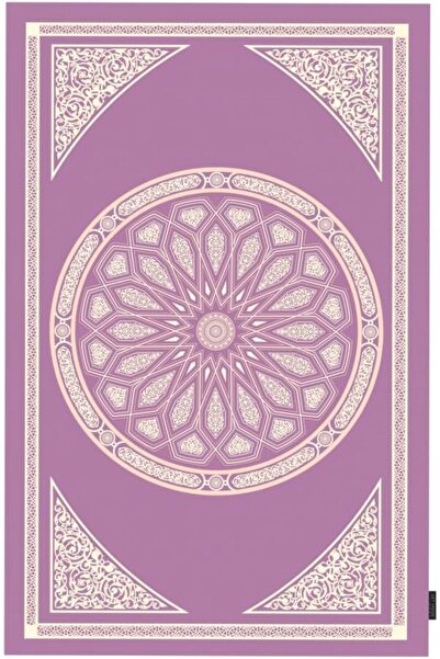 saharr ART MOOD HOME Dome Prayer Rug - Waterproof, Pocket Size, Pastel Purple
