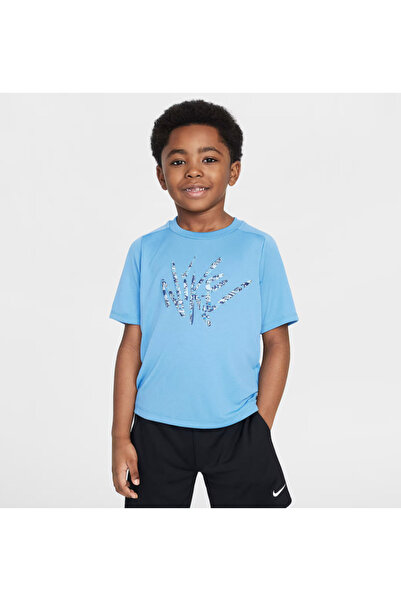 Nike Bold Move Dri̇-Fi̇t Top Blue Boy's T-Shirt 86m750