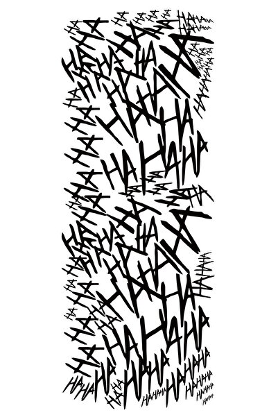 OTO SÜSLEN İSTANBUL 3D Kabartmalı Parlak HA HA HA HA Sticker 50x20cm