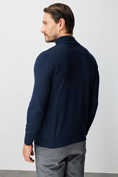 İgs Синій стандартний крій, вузький фасон, напіврибальський, прямий, з довгими рукавами, трикотаж