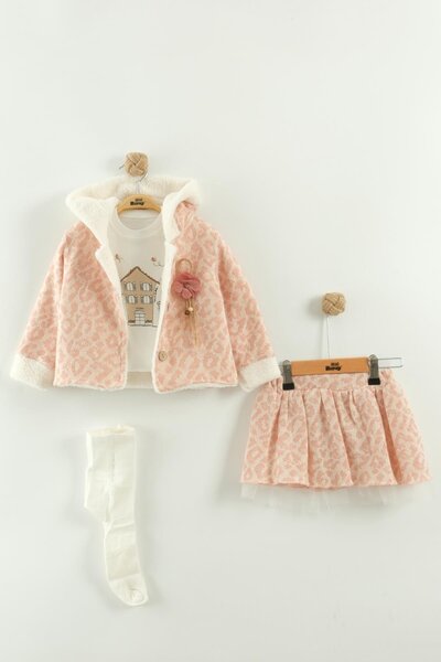 Name Baby Kız Bebek Etekli Kilotlu Çoraplı Takım NBK-963