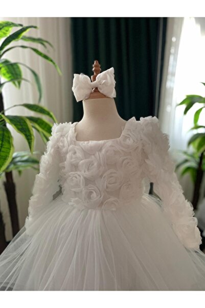 lunavella فستان سهرة للفتيات بأكمام طويلة