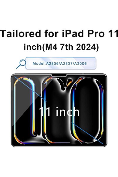 MEGOO Screen Protector for iPad Pro 11" (M4, 2024) - 2-Pack Tempered Glass 9H HD