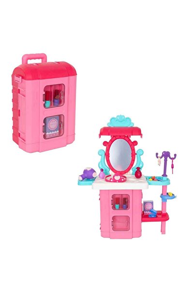 Pretty Pink Güzellik Masasına Dönüşebilen Taşınabilir Bavul Oyun Seti
