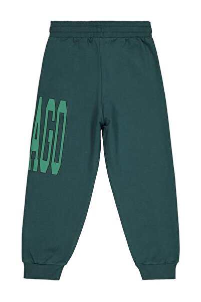 Civil Boys C Chıcago Printed - Embroidered Sweatpants for Ages 10-13 - Green ...