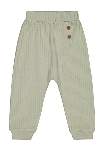 Civil Boys 2-5 Years Old Sweatpants with Decorative Buttons - Green 5-6 Years...