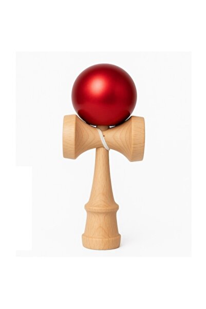 Globalport Retail Kendama profesională din lemn de fag, Roșu Metalizat, 18cm,...