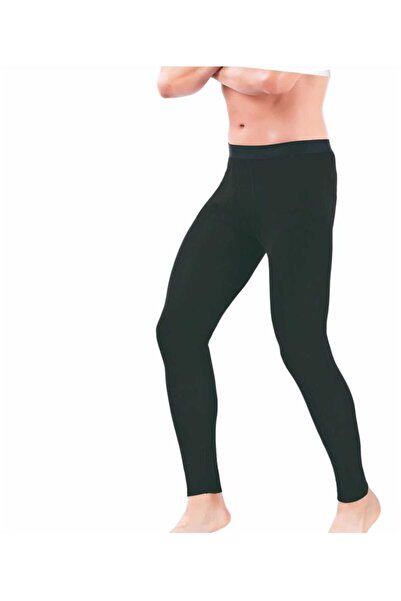 UFKSTORE Men's Black Thermal Bottom Top Set