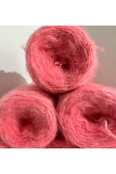 İpek Moher Örgü İpi Mercan Pembe 100gr