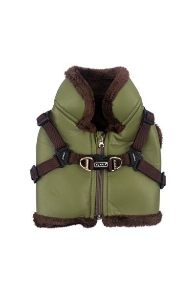 puppia طوق صدر قابل للتعديل من الفرو الصناعي من وينتر