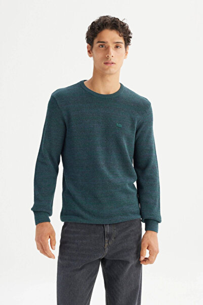 Lee Cotton Regular Fit Crew Neck Logo Sweatshirt Men's Sweatshirt L2520364 405