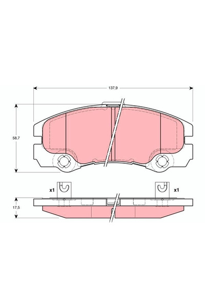 TRW Set Placute Frana Frana Disc Holden Frontera Opel Frontera B