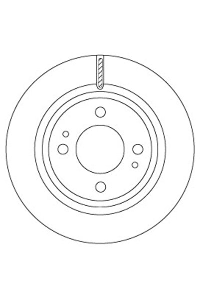 TRW Disc Frana Mitsubishi Mirage / Space Star 6/Mirage 6 Limuzina